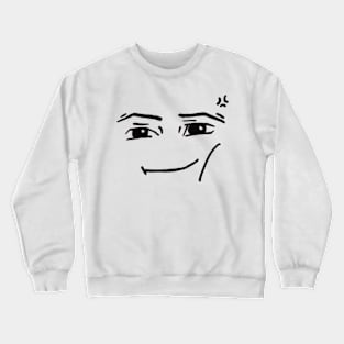 Rblx man face meme Crewneck Sweatshirt